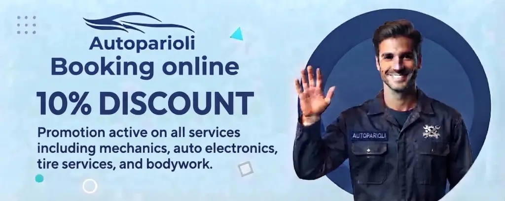 Autoparioli (Rome): 10% discount on all workshop, mechanical, auto-electrical, and bodywork services when booking online.