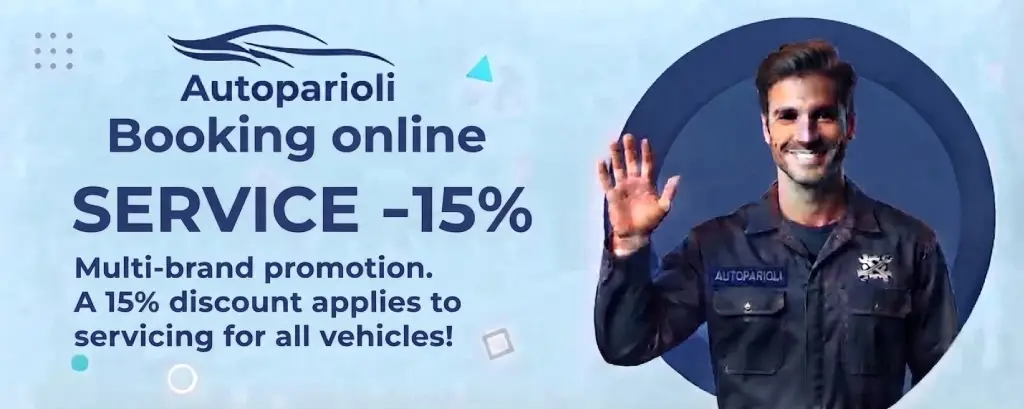 Multi-brand promotion: a 15% discount applies to the scheduled service for all vehicles!